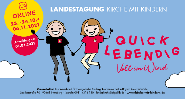 Landestag Kirche mit Kindern Newsletter Flyer